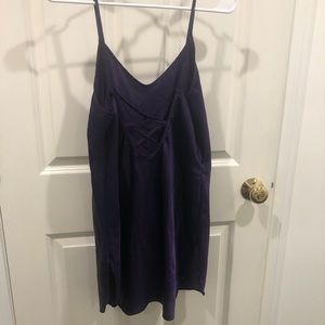 Deep purple slip dress